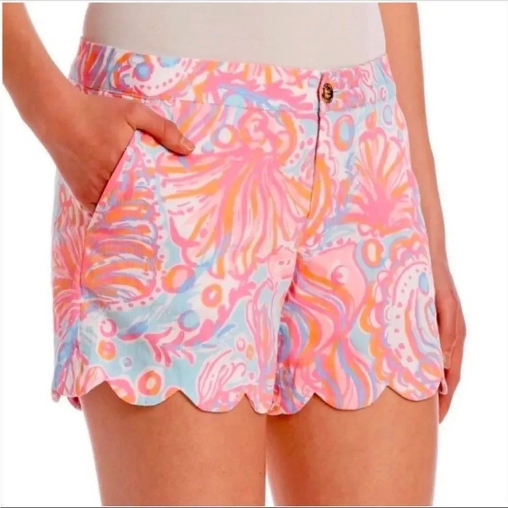 Lilly Pulitzer Too Much Bubbly The Buttercup Shorts Women's Size 0